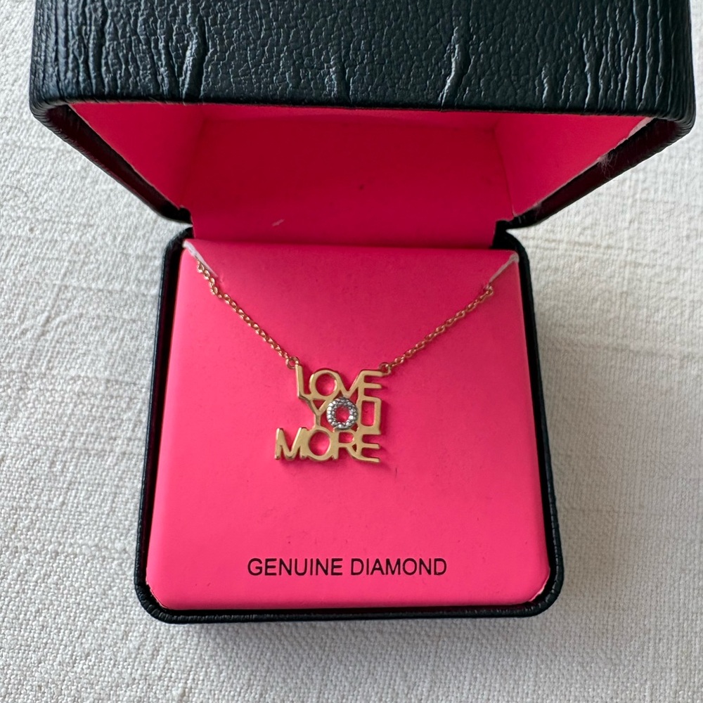 Gold Plated 'Love You More' Necklace